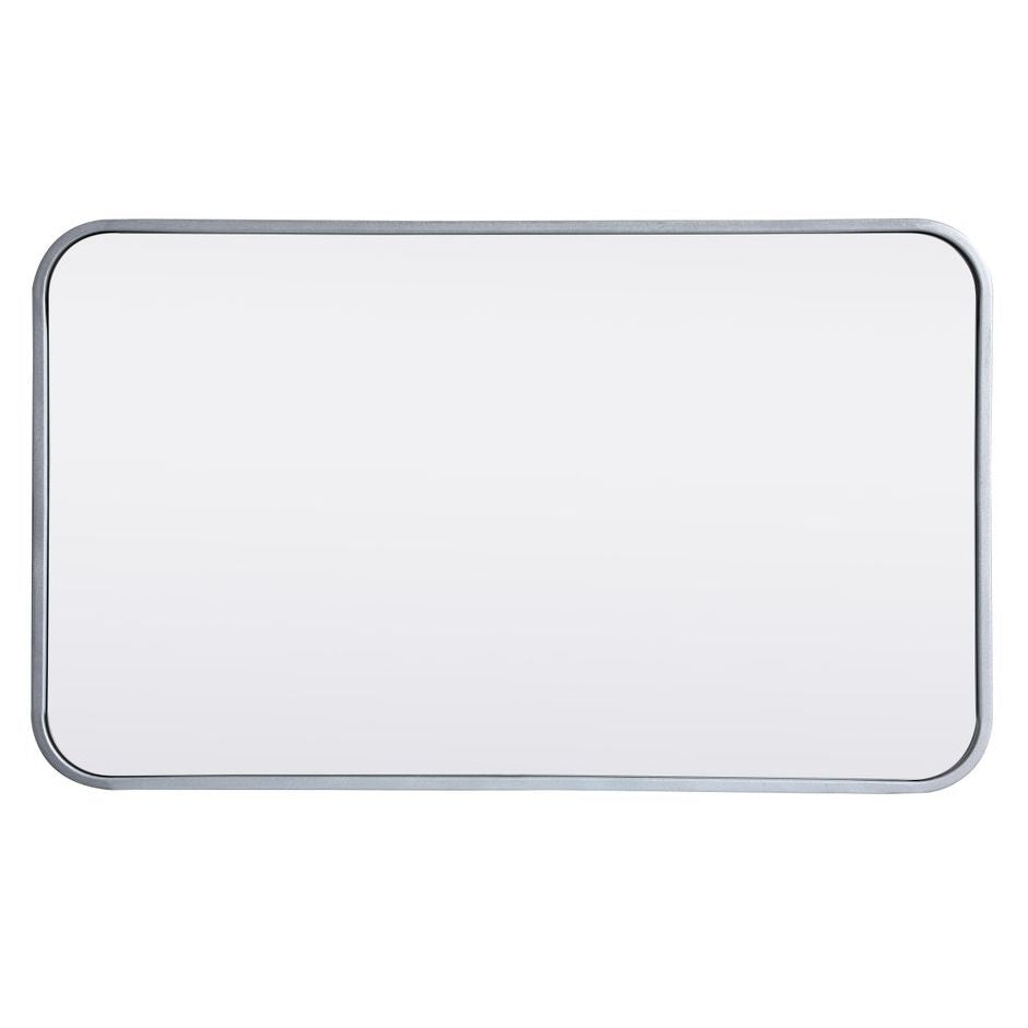 MR801830S Evermore 18" x 30" Metal Framed Rectangular Mirror in Silver