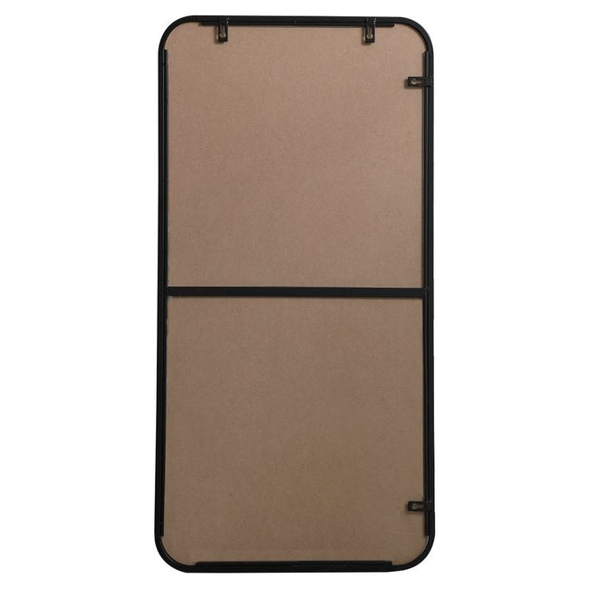 MR801836BK Evermore 18" x 36" Metal Framed Rectangular Mirror in Black