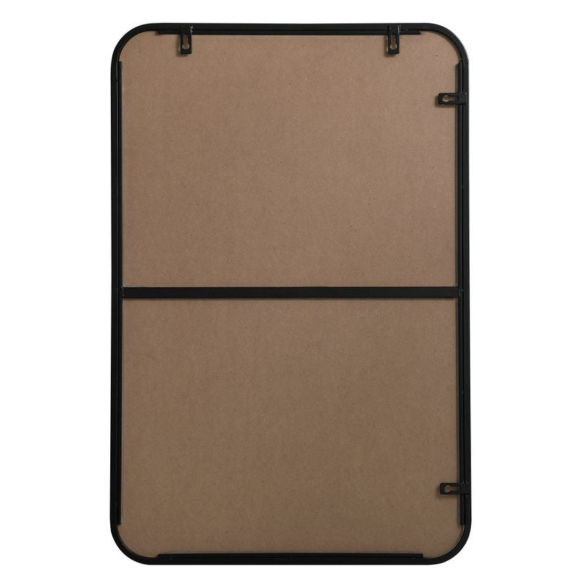 MR802030BK Evermore 20" x 30" Metal Framed Rectangular Mirror in Black