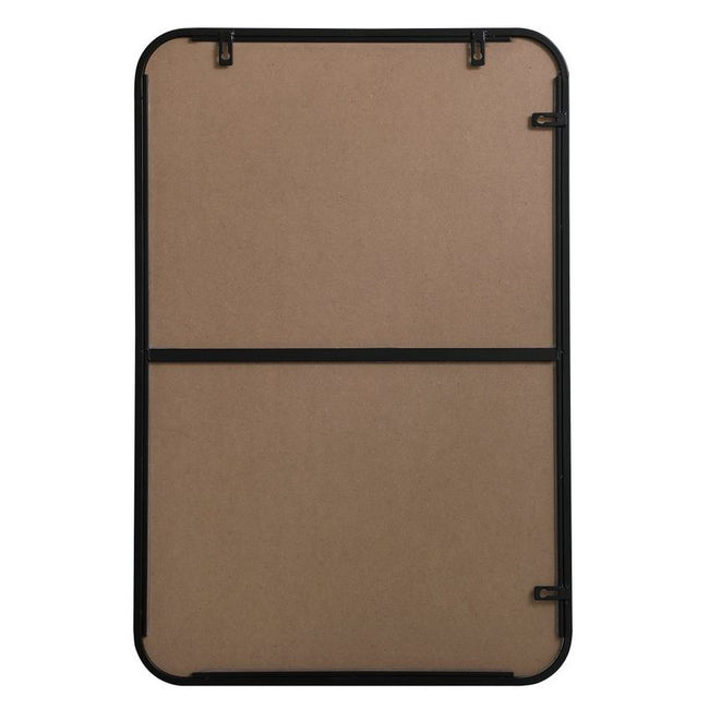 MR802030BK Evermore 20" x 30" Metal Framed Rectangular Mirror in Black