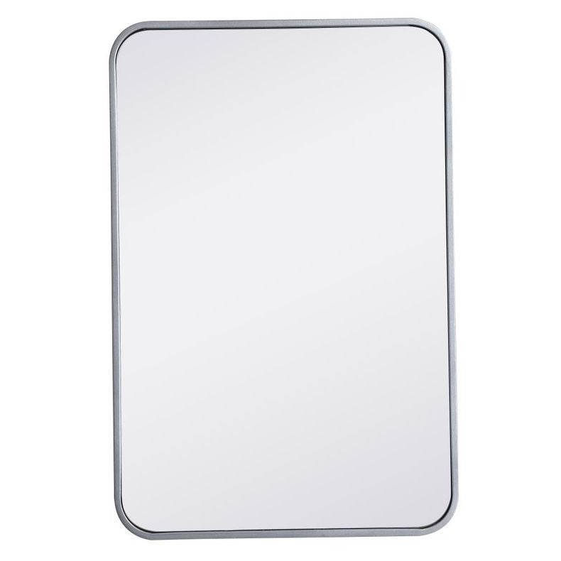 MR802030S Evermore 20" x 30" Metal Framed Rectangular Mirror in Silver