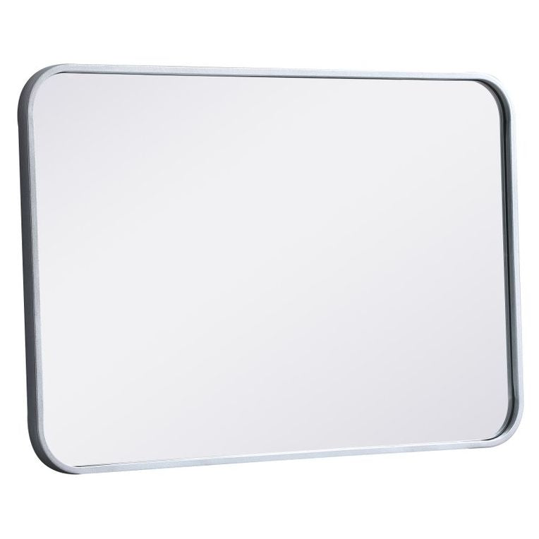 MR802030S Evermore 20" x 30" Metal Framed Rectangular Mirror in Silver