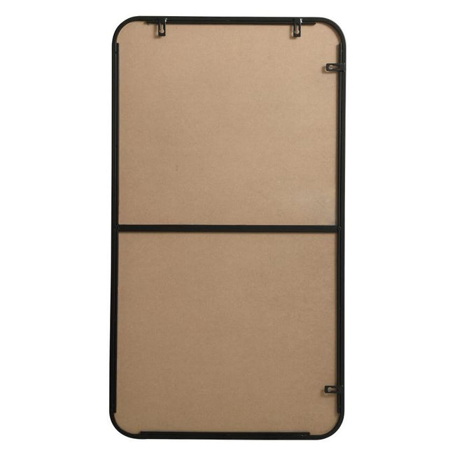 MR802036BK Evermore 20" x 36" Metal Framed Rectangular Mirror in Black