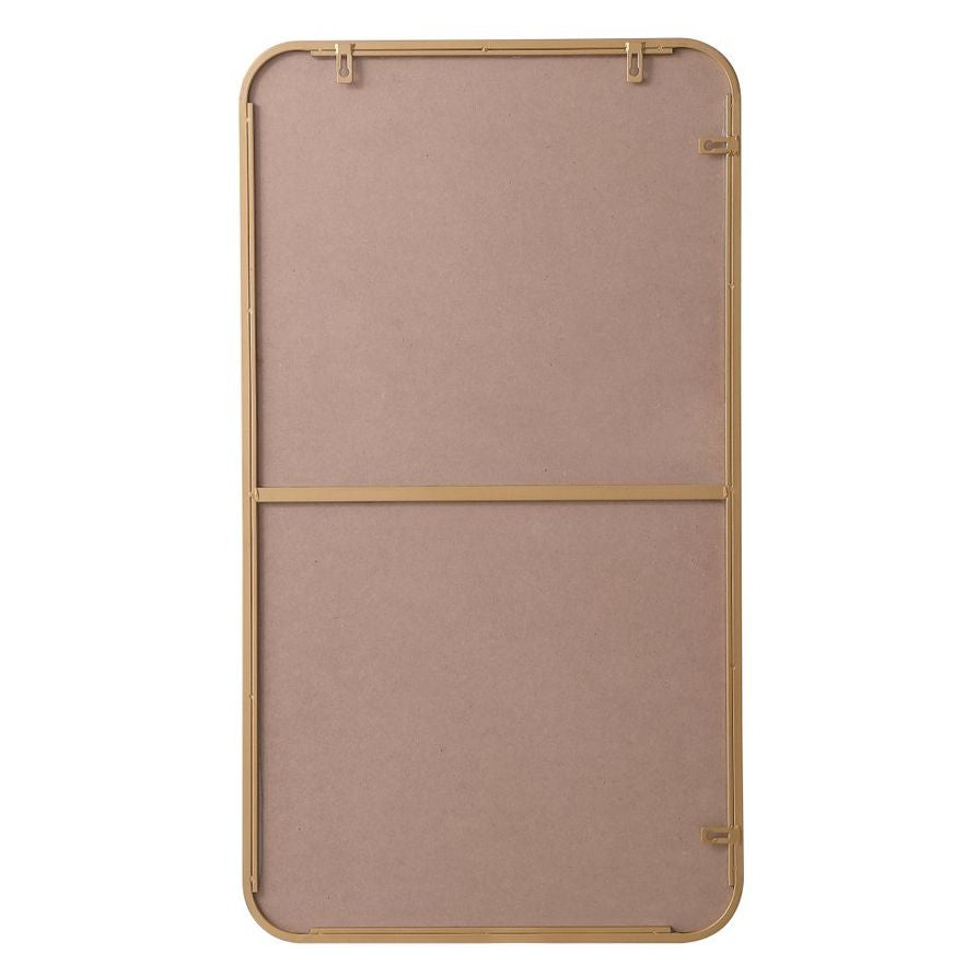 MR802036BR Evermore 20" x 36" Metal Framed Rectangular Mirror in Brass