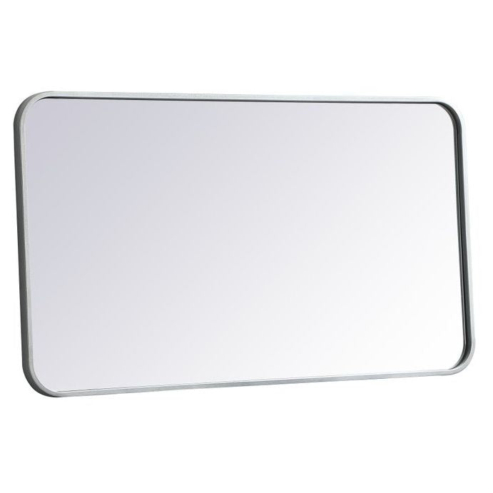 MR802036S Evermore 20" x 36" Metal Framed Rectangular Mirror in Silver