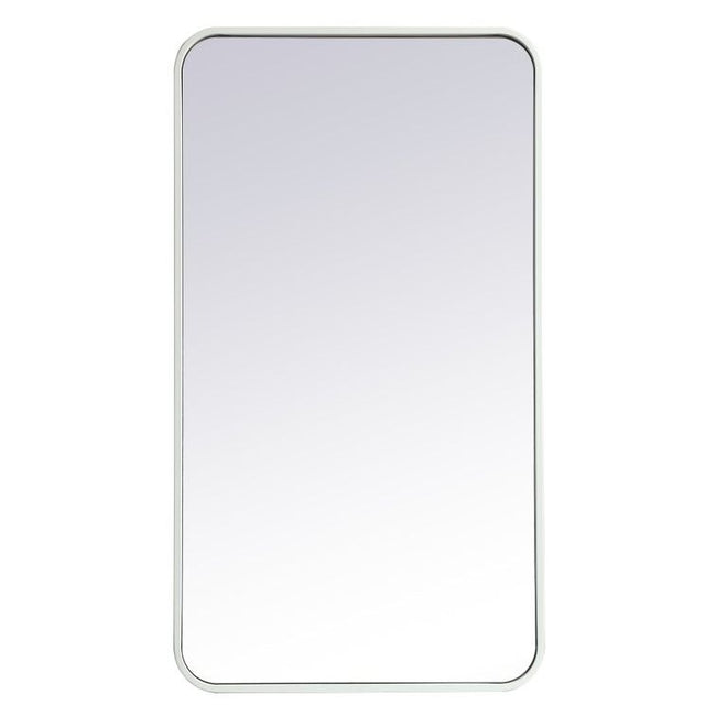 MR802036S Evermore 20" x 36" Metal Framed Rectangular Mirror in Silver