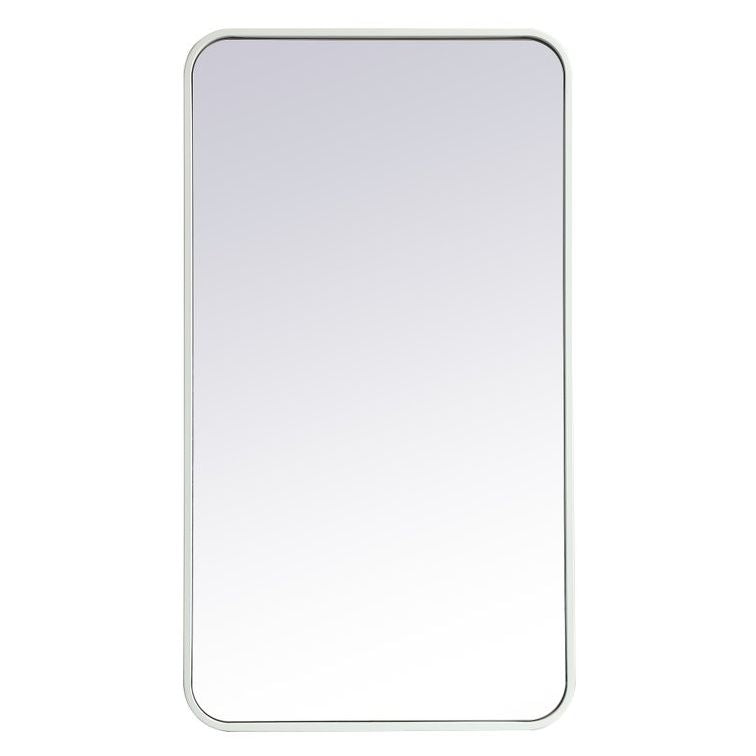 MR802036S Evermore 20" x 36" Metal Framed Rectangular Mirror in Silver