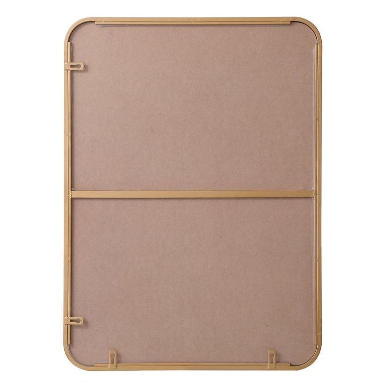 MR802230BR Evermore 22" x 30" Metal Framed Rectangular Mirror in Brass