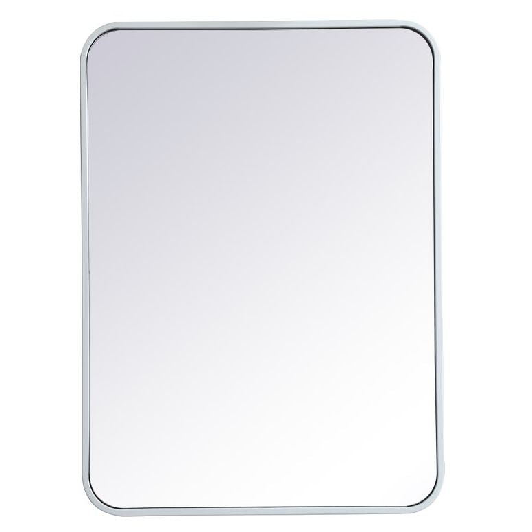 MR802230S Evermore 22" x 30" Metal Framed Rectangular Mirror in Silver