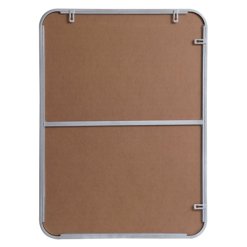 MR802230S Evermore 22" x 30" Metal Framed Rectangular Mirror in Silver