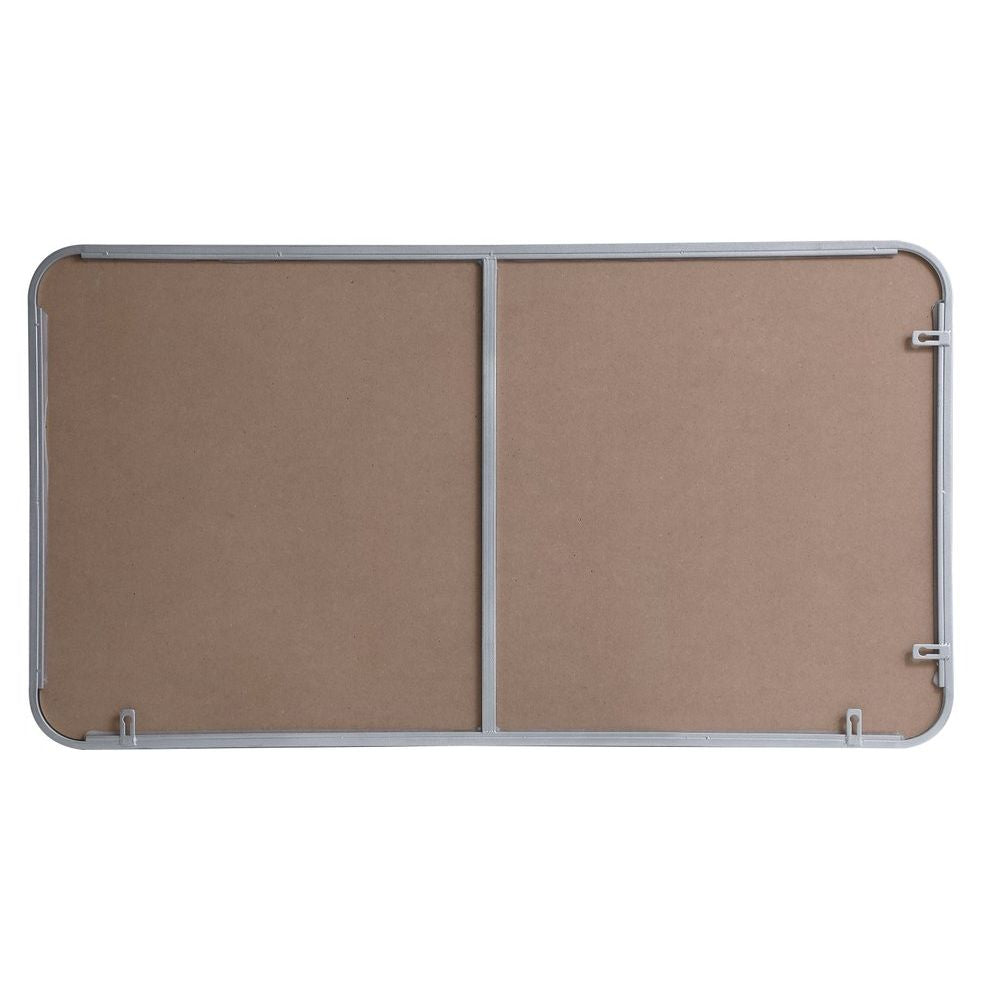 MR802240S Evermore 22" x 40" Metal Framed Rectangular Mirror in Silver