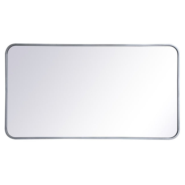 MR802240S Evermore 22" x 40" Metal Framed Rectangular Mirror in Silver