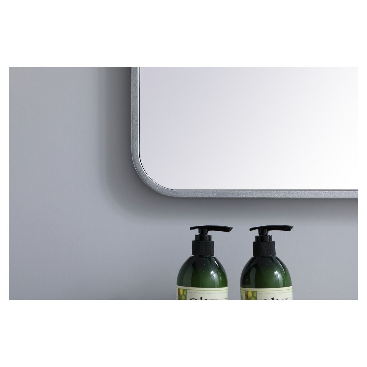 MR802432S Evermore 24" x 32" Metal Framed Rectangular Mirror in Silver