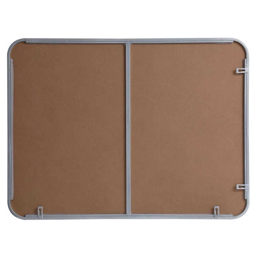 MR802432S Evermore 24" x 32" Metal Framed Rectangular Mirror in Silver