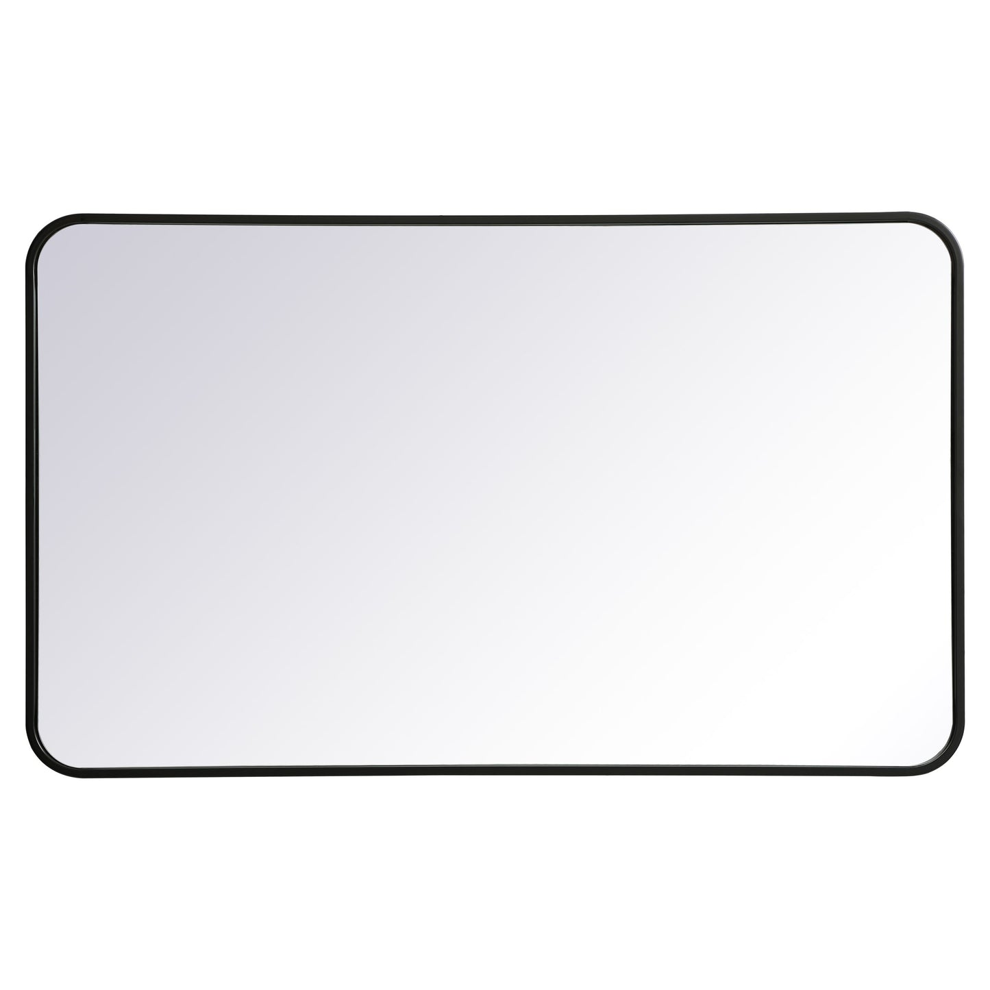 MR802440BK Evermore 24" x 40" Metal Framed Rectangular Mirror in Black