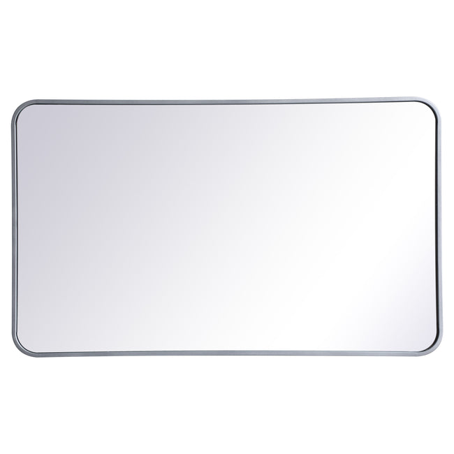 MR802440S Evermore 24" x 40" Metal Framed Rectangular Mirror in Silver