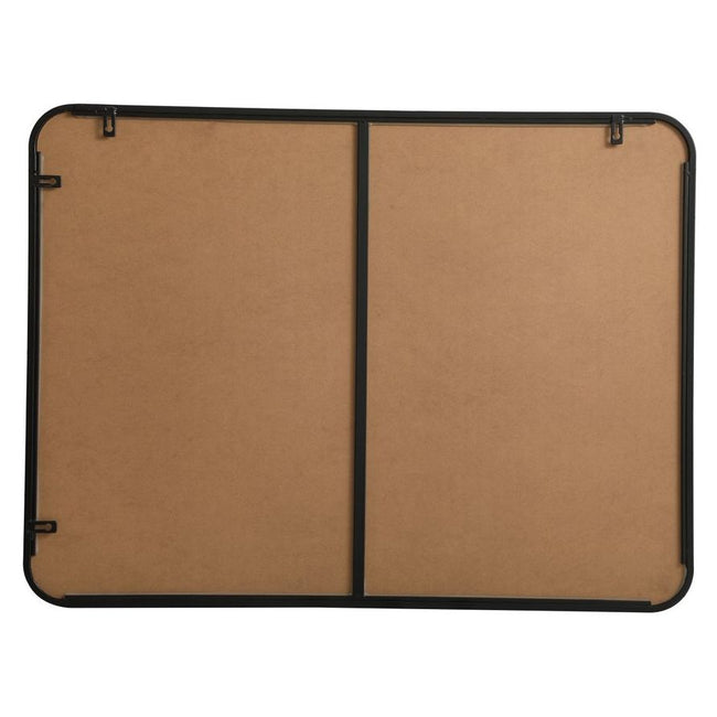 MR802736BK Evermore 27" x 36" Metal Framed Rectangular Mirror in Black