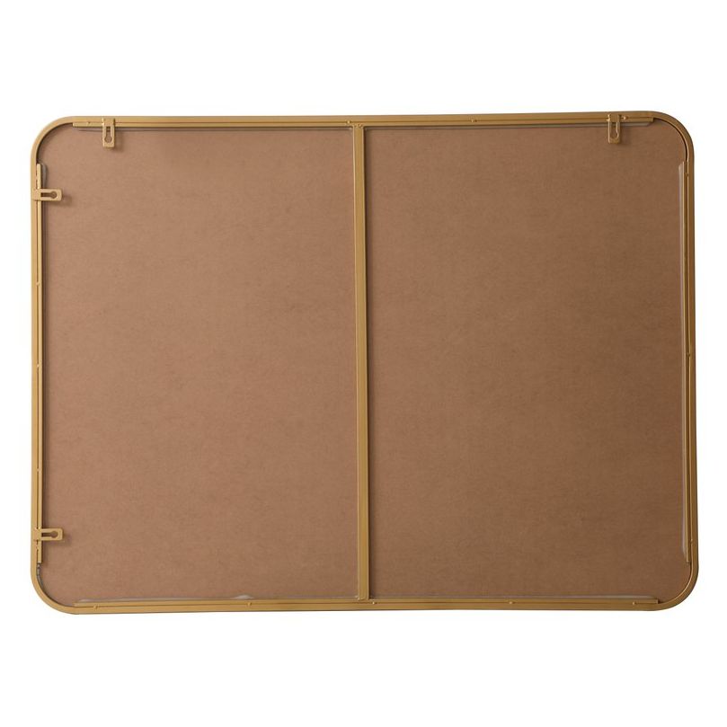 MR802736BR Evermore 27" x 36" Metal Framed Rectangular Mirror in Brass