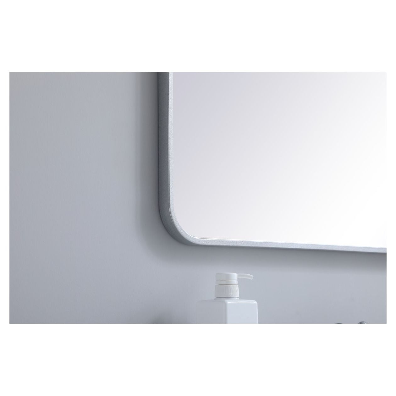 MR802736S Evermore 27" x 36" Metal Framed Rectangular Mirror in Silver