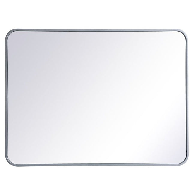 MR802736S Evermore 27" x 36" Metal Framed Rectangular Mirror in Silver