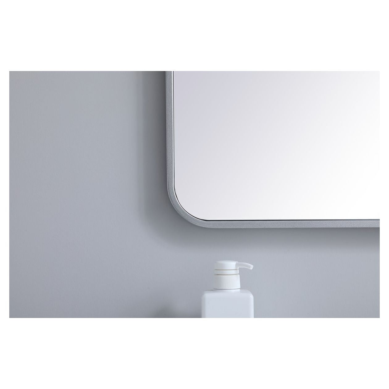 MR802736S Evermore 27" x 36" Metal Framed Rectangular Mirror in Silver