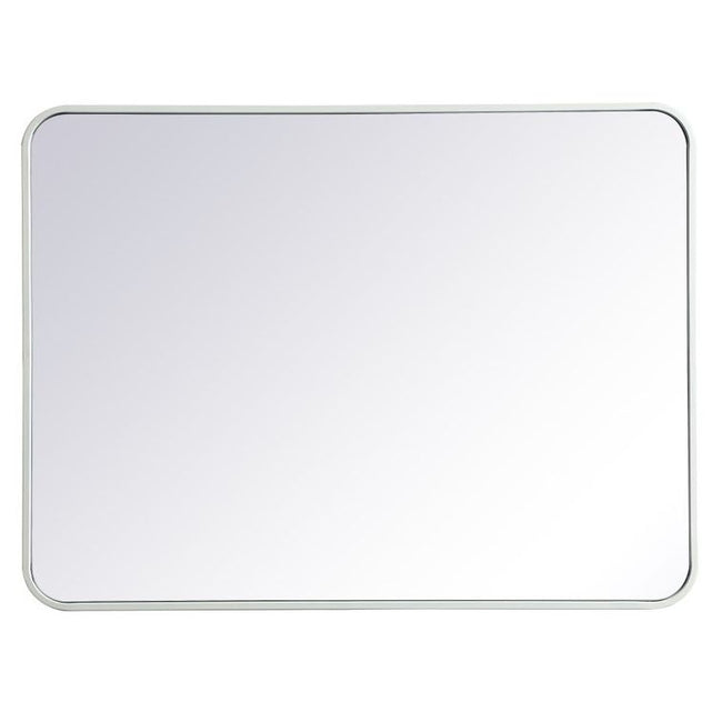 MR802736WH Evermore 27" x 36" Metal Framed Rectangular Mirror in White