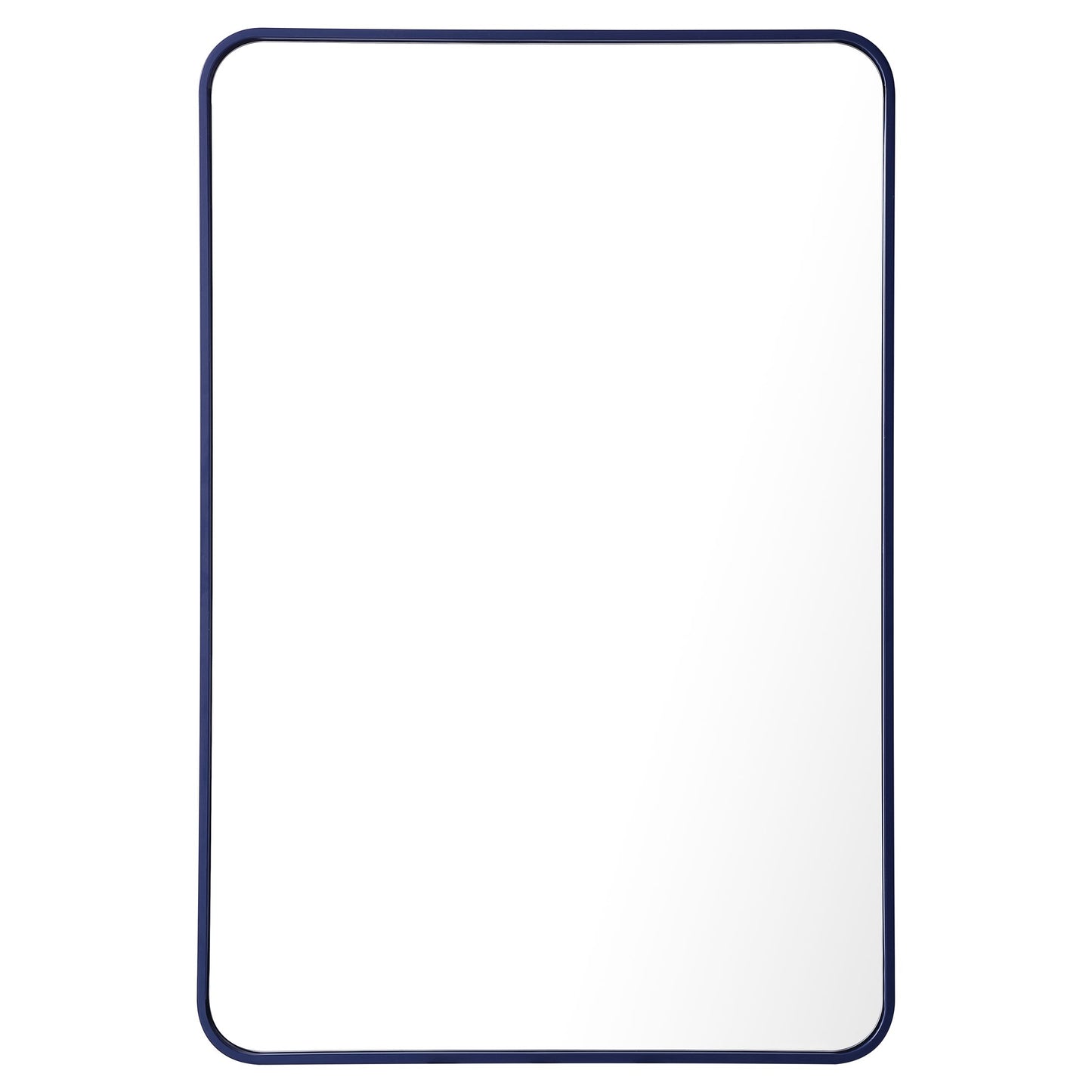 MR802740BL Evermore 27" x 40" Metal Framed Rectangular Mirror in Blue