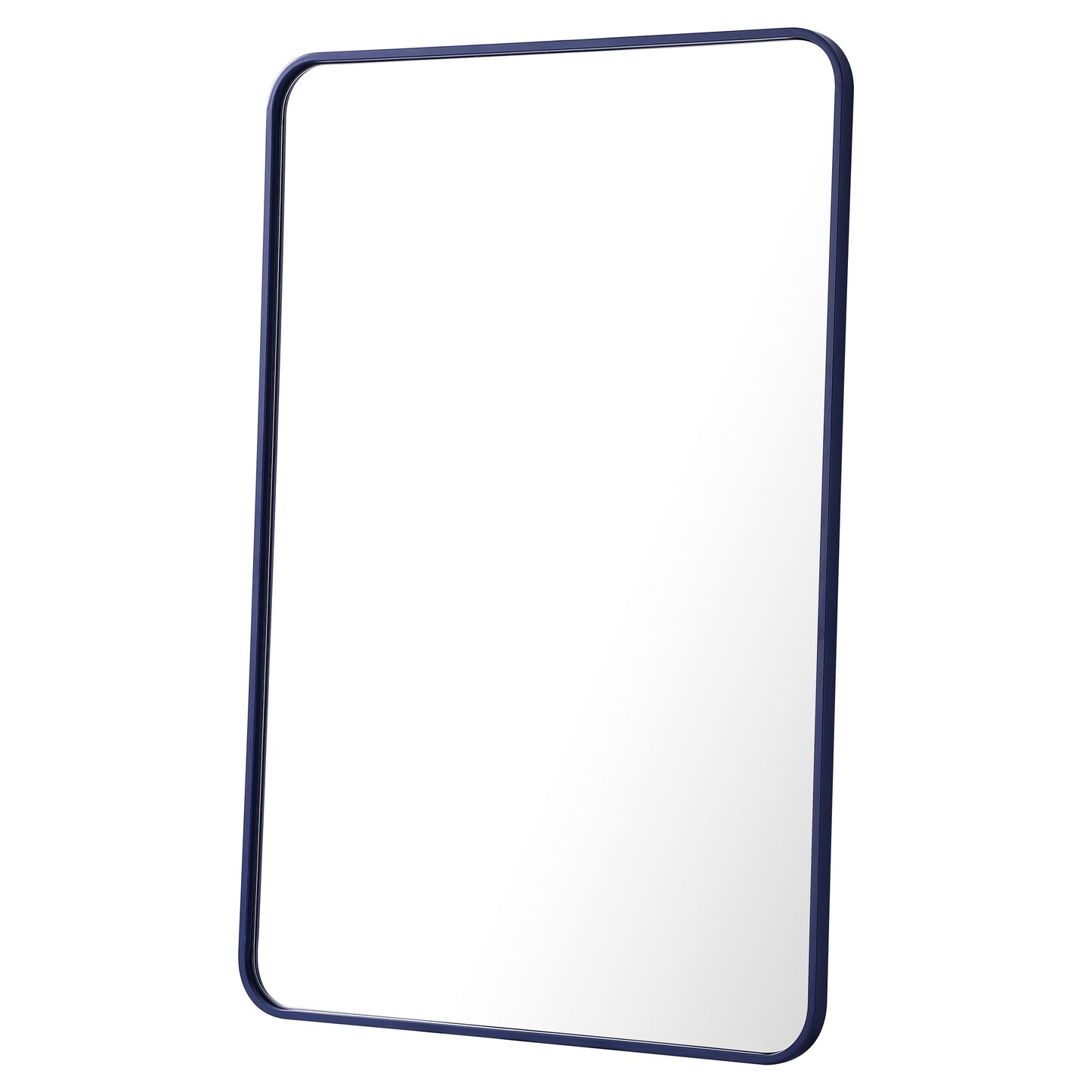 MR802740BL Evermore 27" x 40" Metal Framed Rectangular Mirror in Blue
