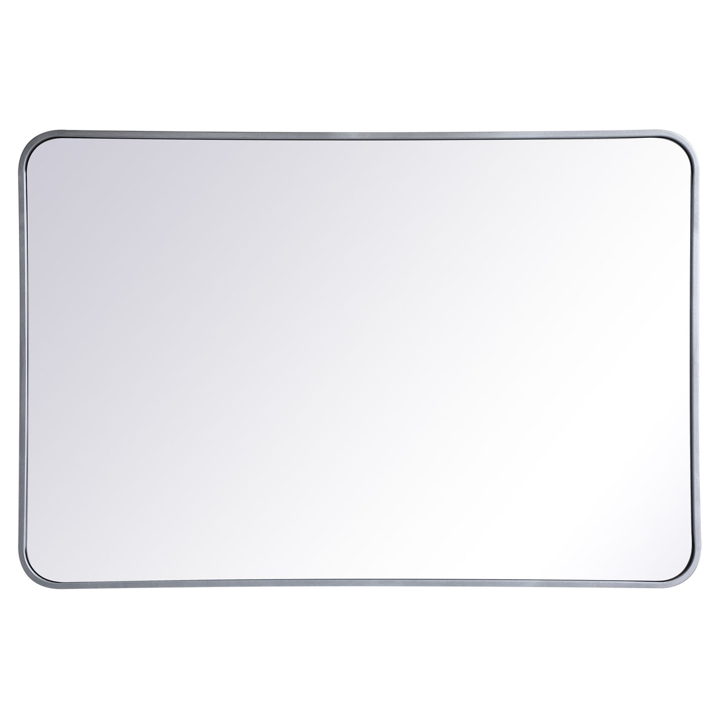 MR802740S Evermore 27" x 40" Metal Framed Rectangular Mirror in Silver