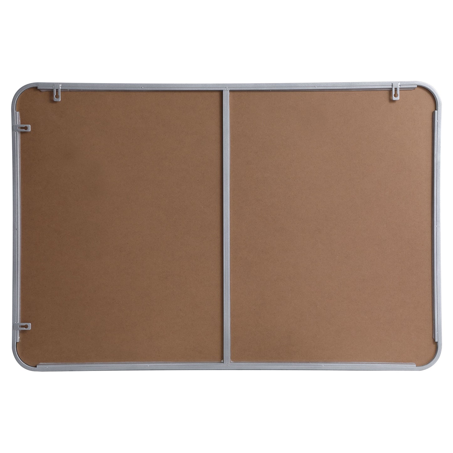 MR802740S Evermore 27" x 40" Metal Framed Rectangular Mirror in Silver