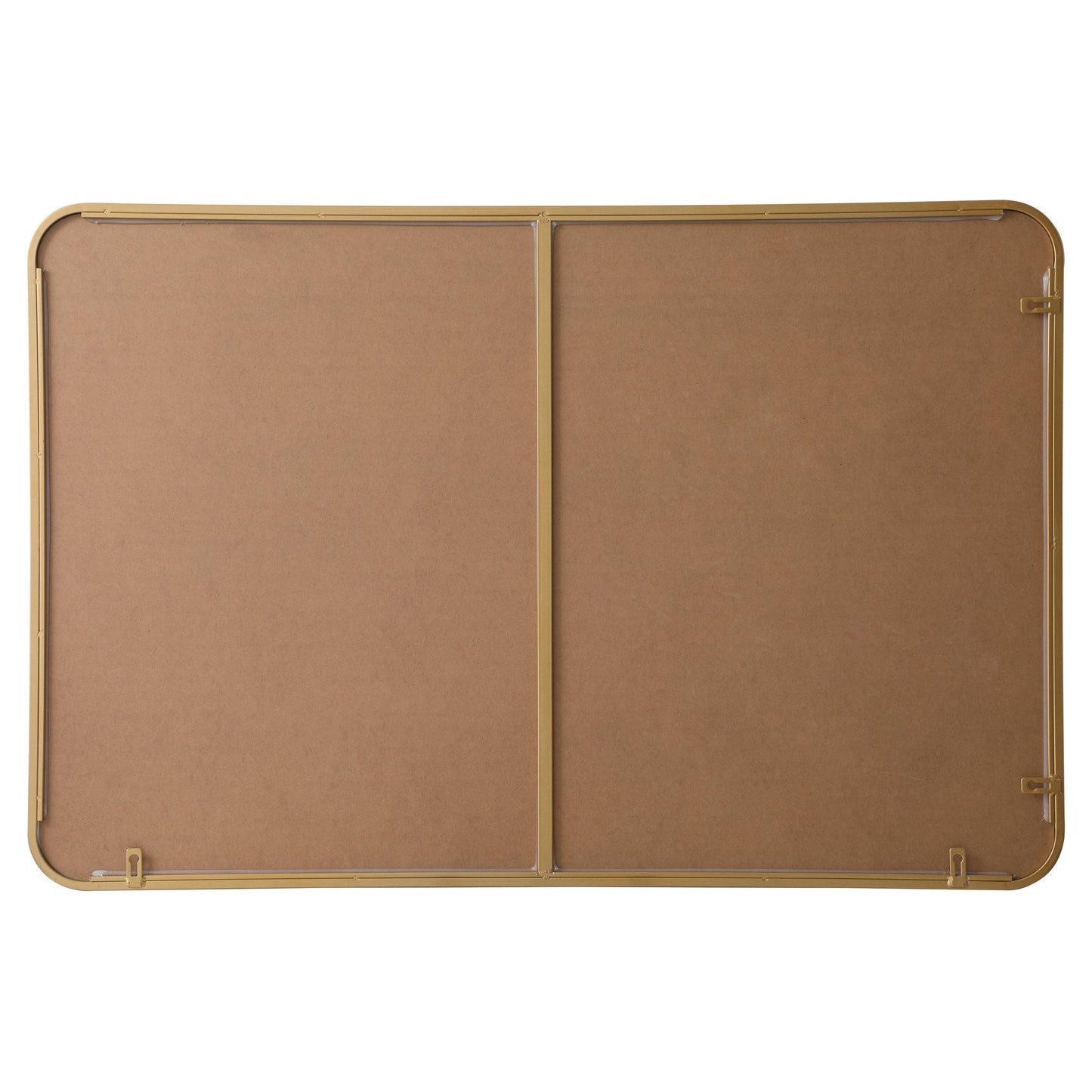 MR802842BR Evermore 28" x 42" Metal Framed Rectangular Mirror in Brass