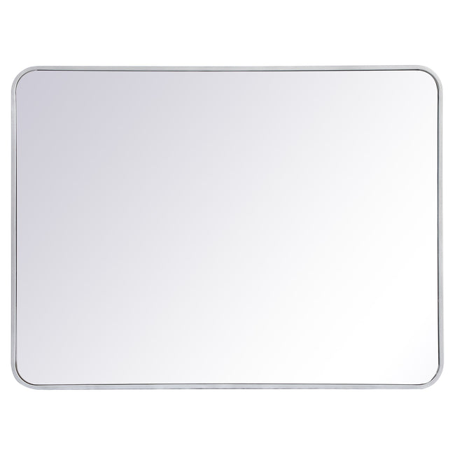 MR803040S Evermore 30" x 40" Metal Framed Rectangular Mirror in Silver