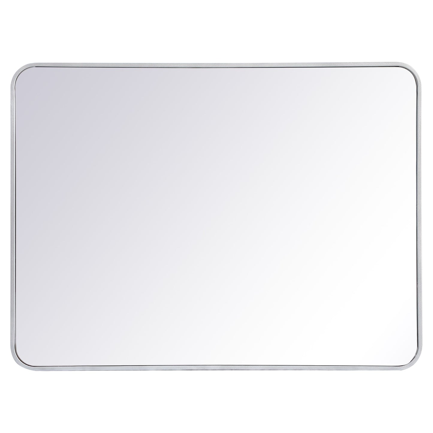 MR803040S Evermore 30" x 40" Metal Framed Rectangular Mirror in Silver