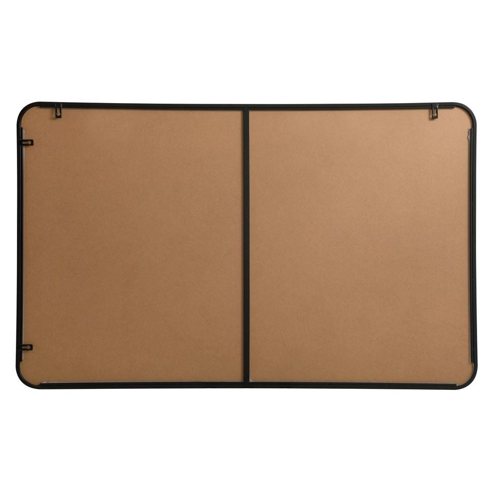 MR803048BK Evermore 30" x 48" Metal Framed Rectangular Mirror in Black