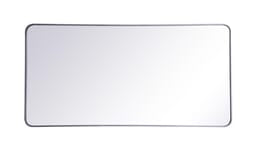 MR803060S Evermore 30" x 60" Metal Framed Rectangular Mirror in Silver
