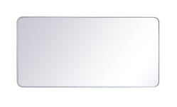 MR803060WH Evermore 30" x 60" Metal Framed Rectangular Mirror in White