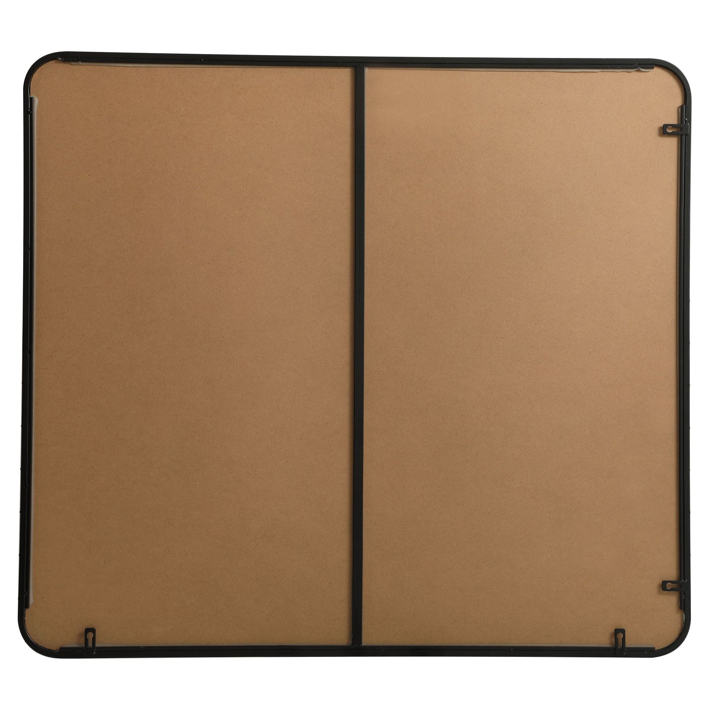 MR803640BK Evermore 36" x 40" Metal Framed Rectangular Mirror in Black