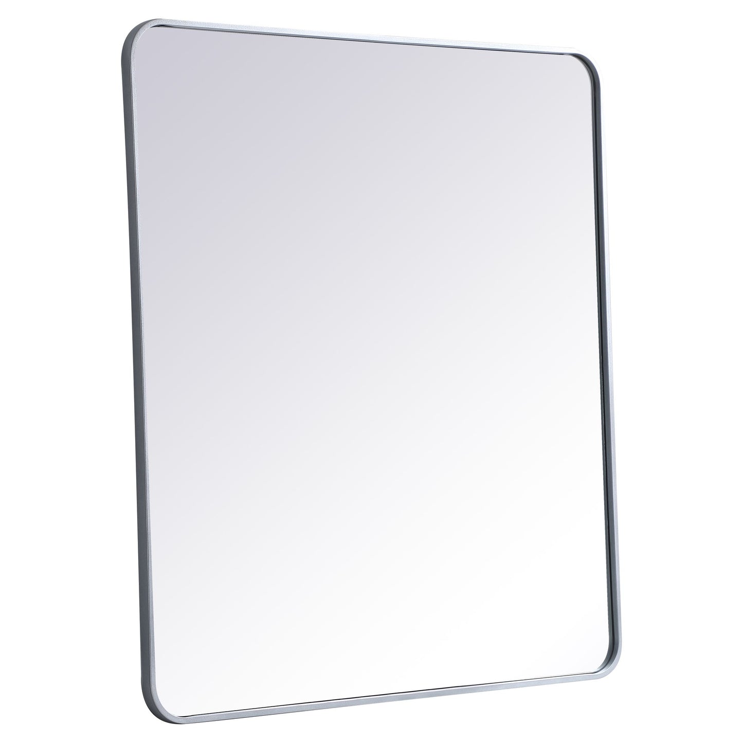 MR803640S Evermore 36" x 40" Metal Framed Rectangular Mirror in Silver