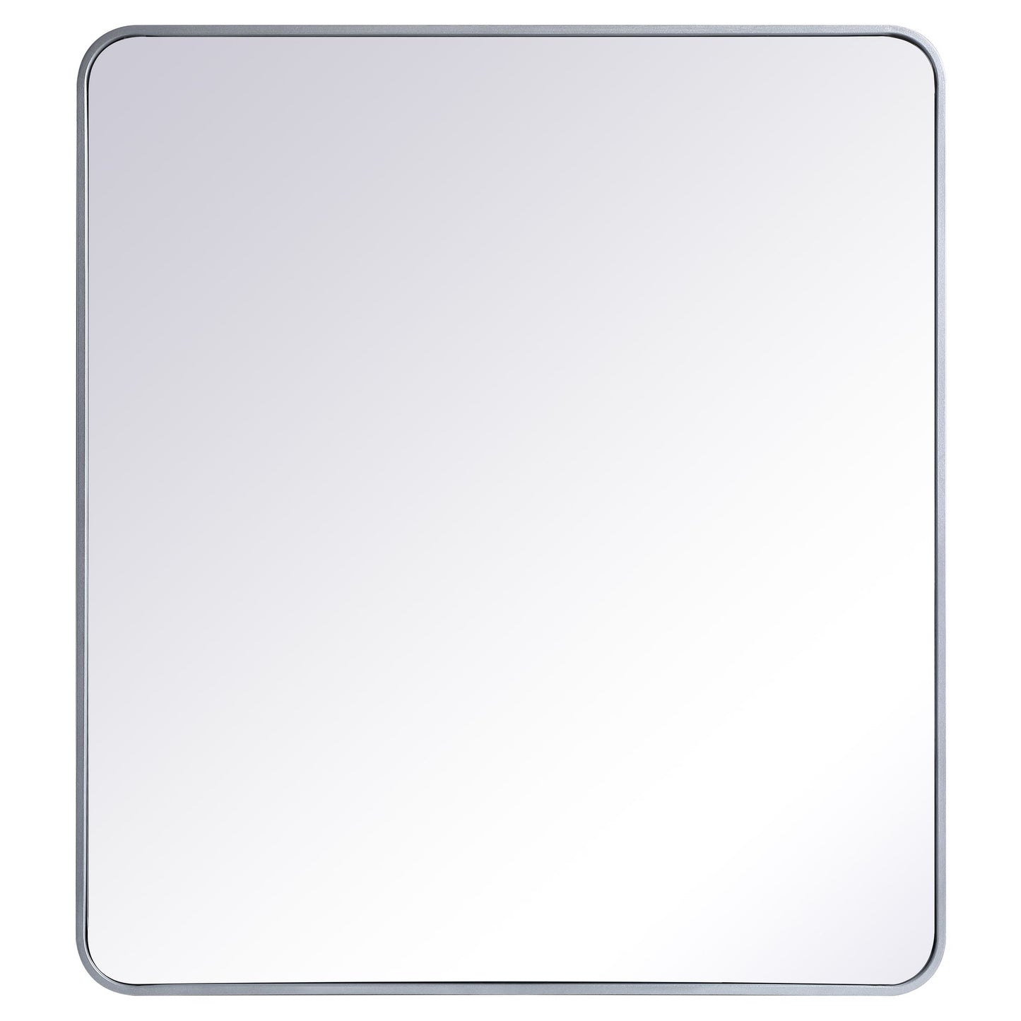 MR803640S Evermore 36" x 40" Metal Framed Rectangular Mirror in Silver