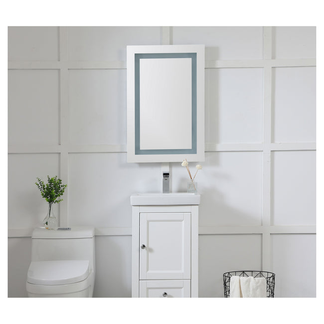 MRE-6001 Nova 20" x 30" LED Mirror in Glossy White - 5000K