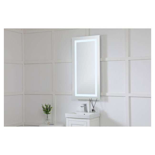MRE-6002 Nova 20" x 40" LED Mirror in Glossy White - 5000K