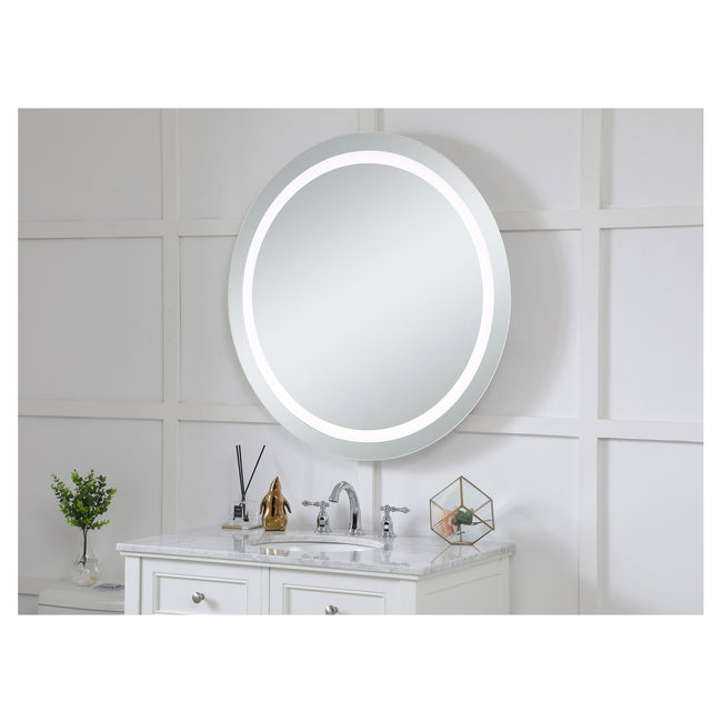 MRE-6006 Nova 36" x 36" LED Mirror in Glossy White - 5000K