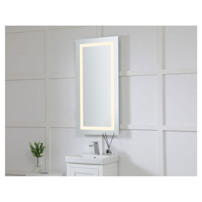MRE-6012 Nova 20" x 40" LED Mirror in Glossy White - 3000K