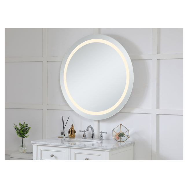 MRE-6016 Nova 36" x 36" LED Mirror in Glossy White - 3000K