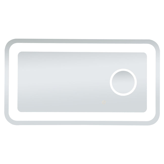 MRE52036 Lux 36" x 20" LED Mirror in Glossy White - Adjustable Color Temp