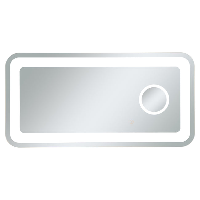 MRE52040 Lux 40" x 20" LED Mirror in Glossy White - Adjustable Color Temp