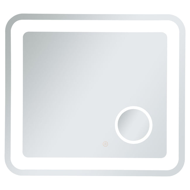 MRE52730 Lux 30" x 27" LED Mirror in Glossy White - Adjustable Color Temp
