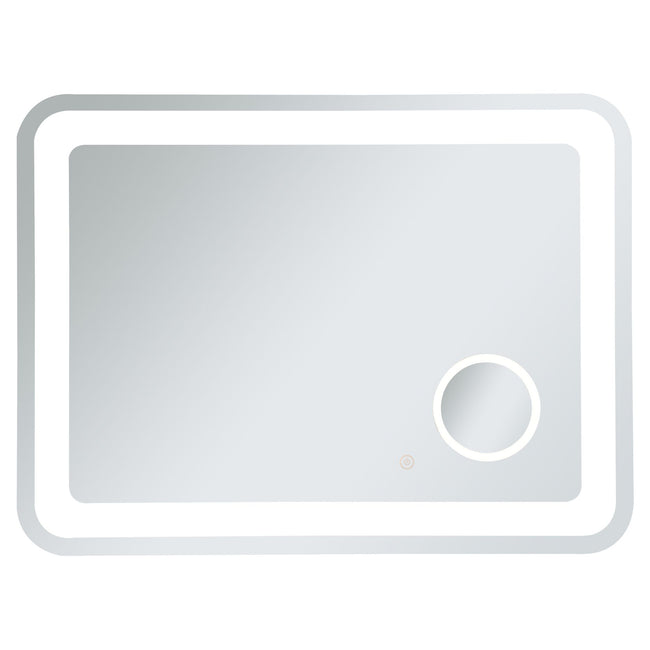 MRE52736 Lux 36" x 27" LED Mirror in Glossy White - Adjustable Color Temp