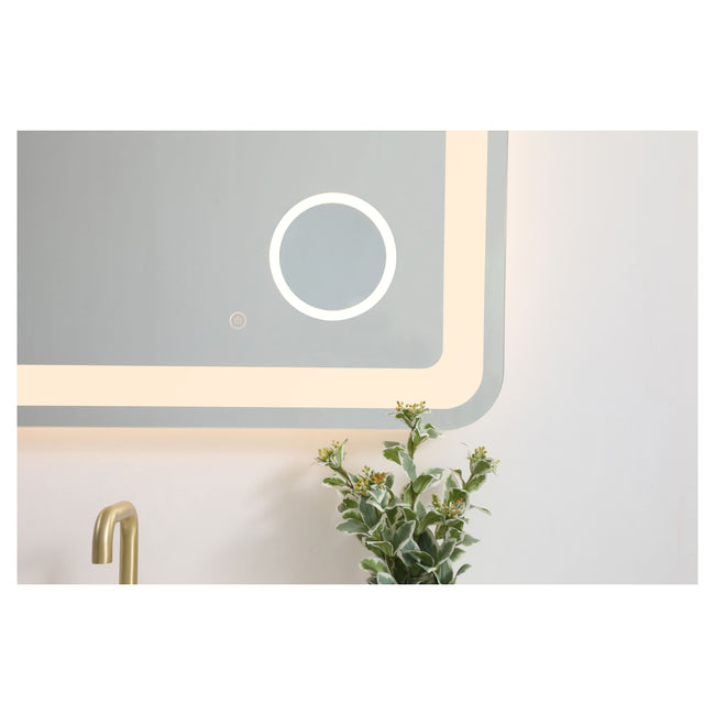 MRE52736 Lux 36" x 27" LED Mirror in Glossy White - Adjustable Color Temp