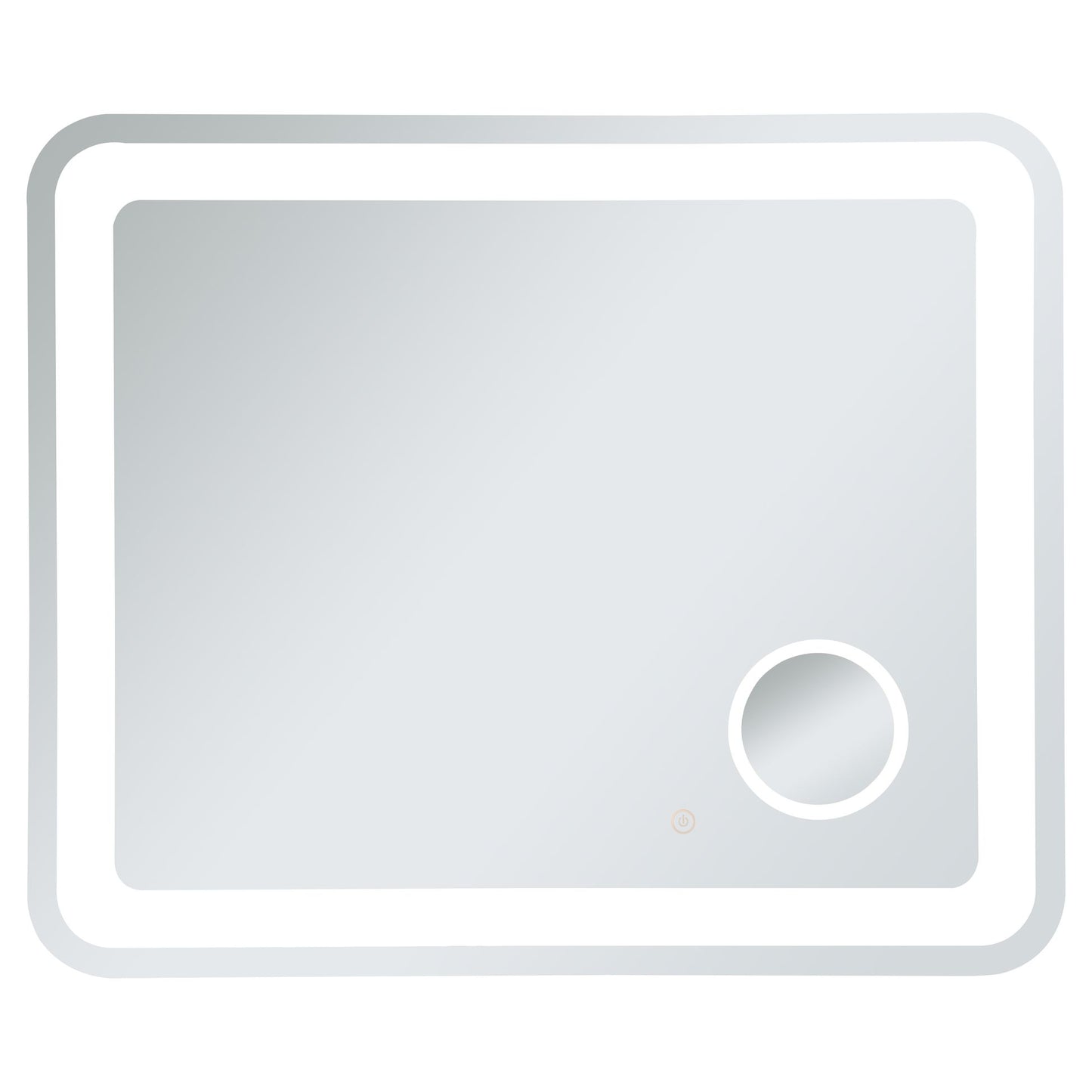 MRE53036 Lux 36" x 30" LED Mirror in Glossy White - Adjustable Color Temp